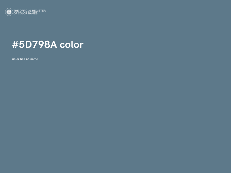 #5D798A color image