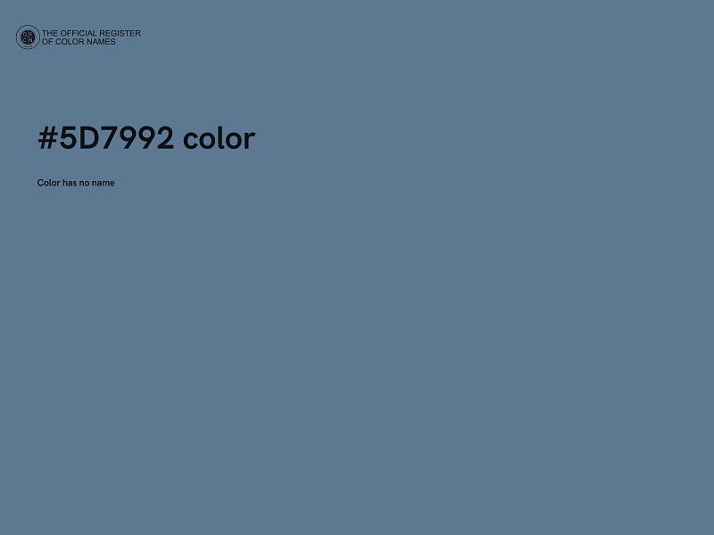 #5D7992 color image