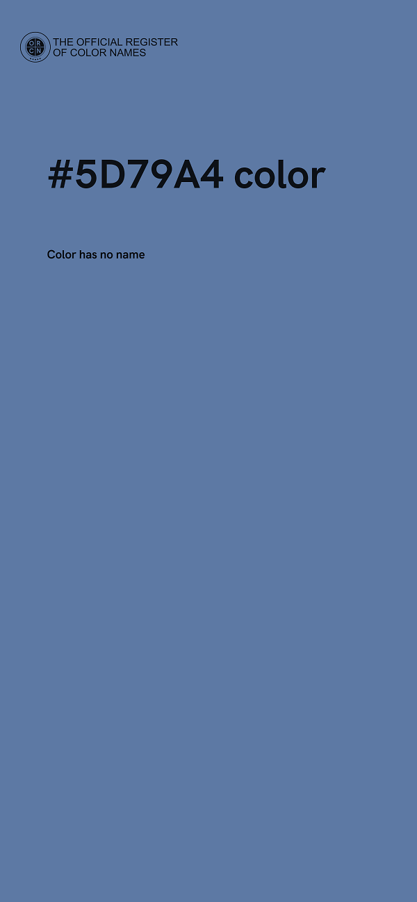 #5D79A4 color image
