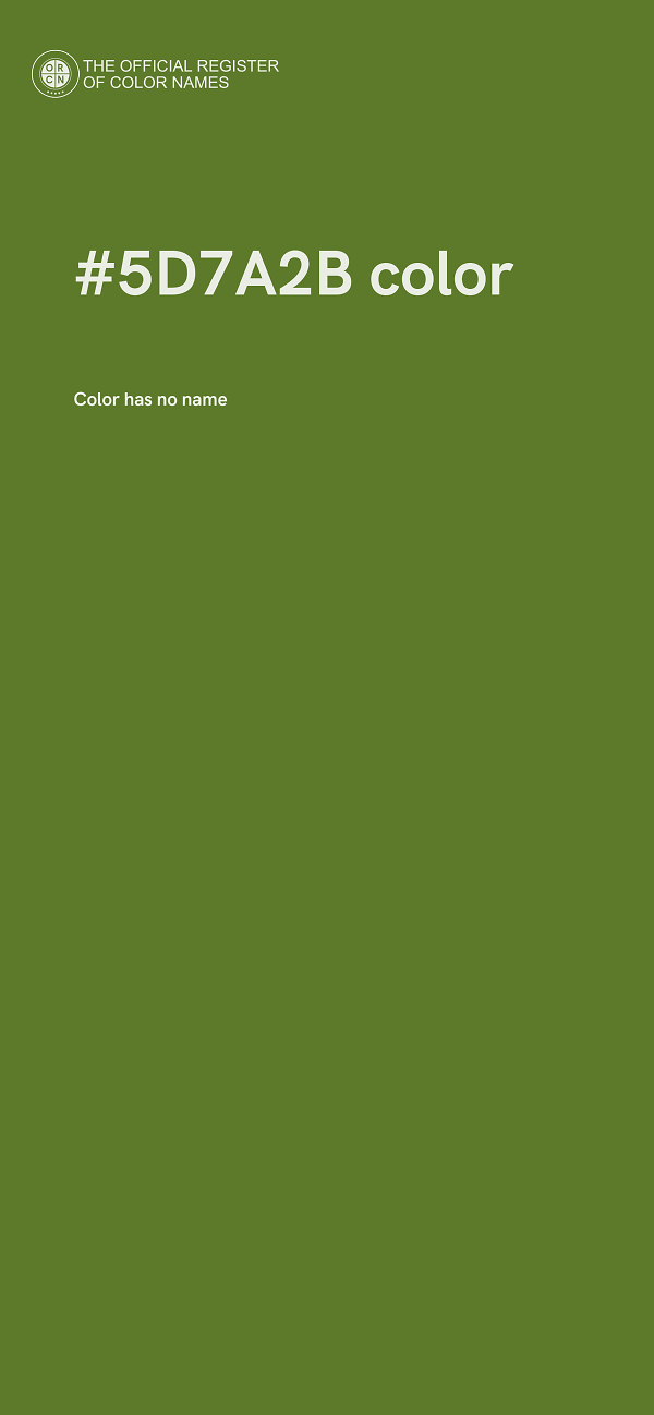 #5D7A2B color image