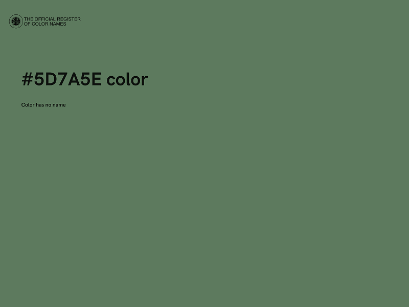 #5D7A5E color image
