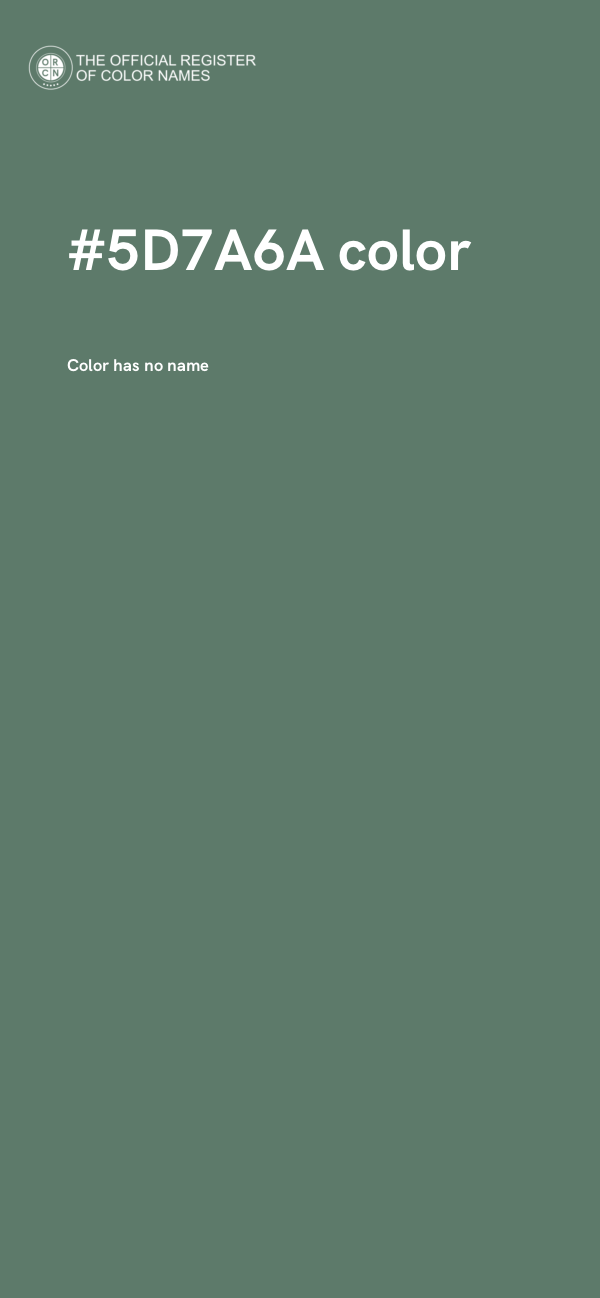 #5D7A6A color image