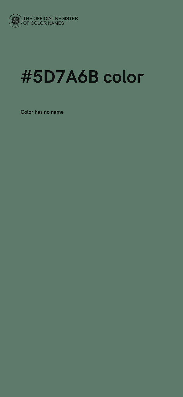 #5D7A6B color image