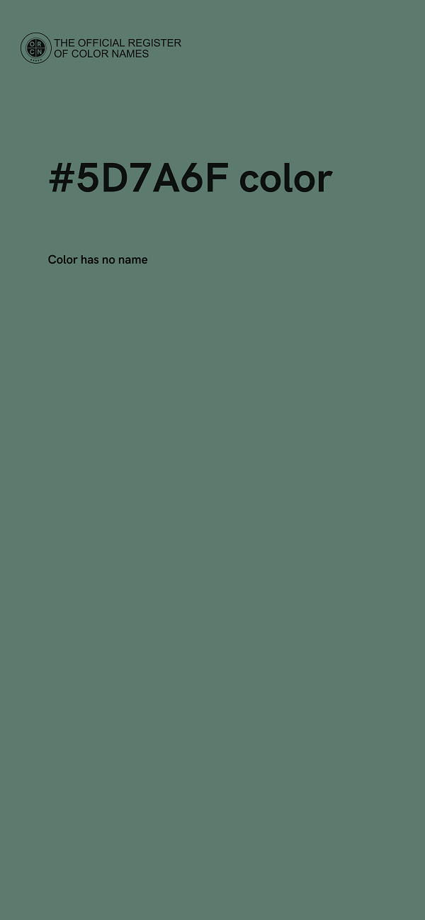 #5D7A6F color image
