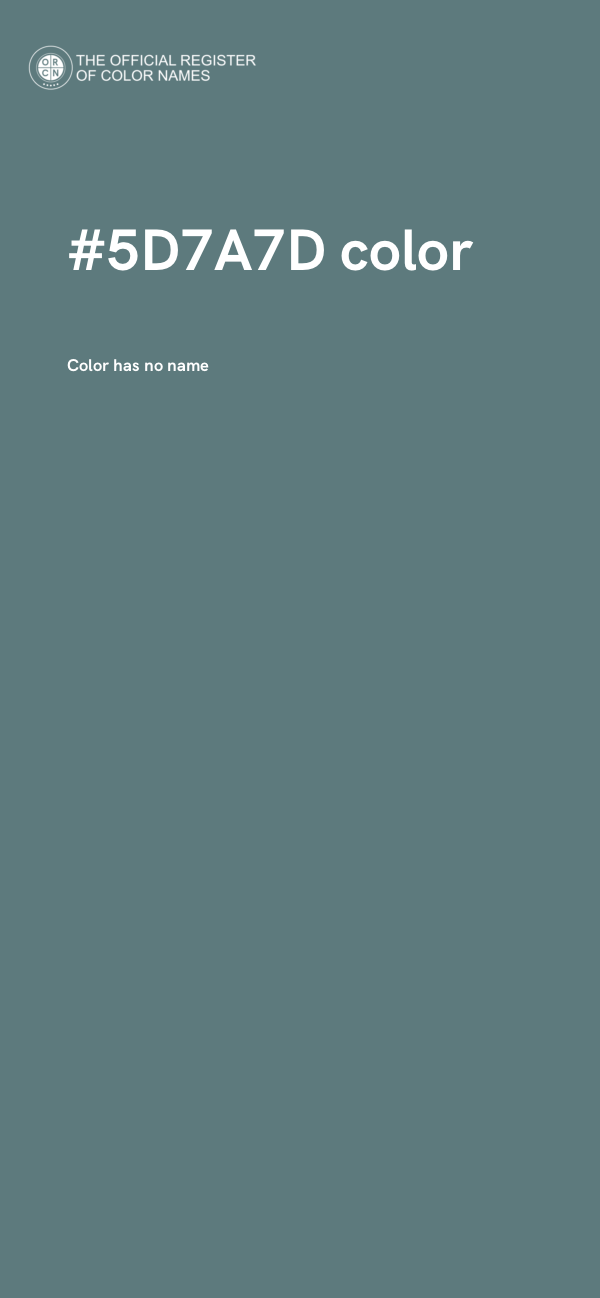 #5D7A7D color image