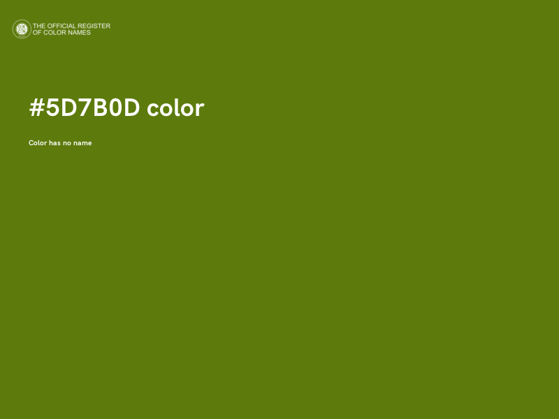 #5D7B0D color image