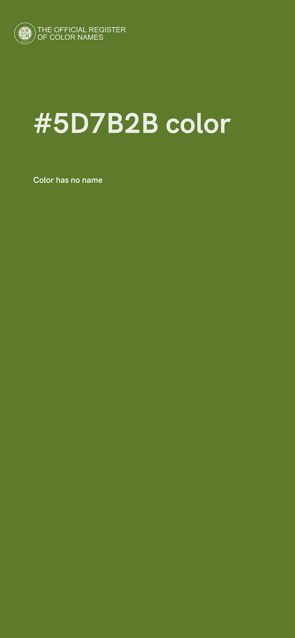 #5D7B2B color image