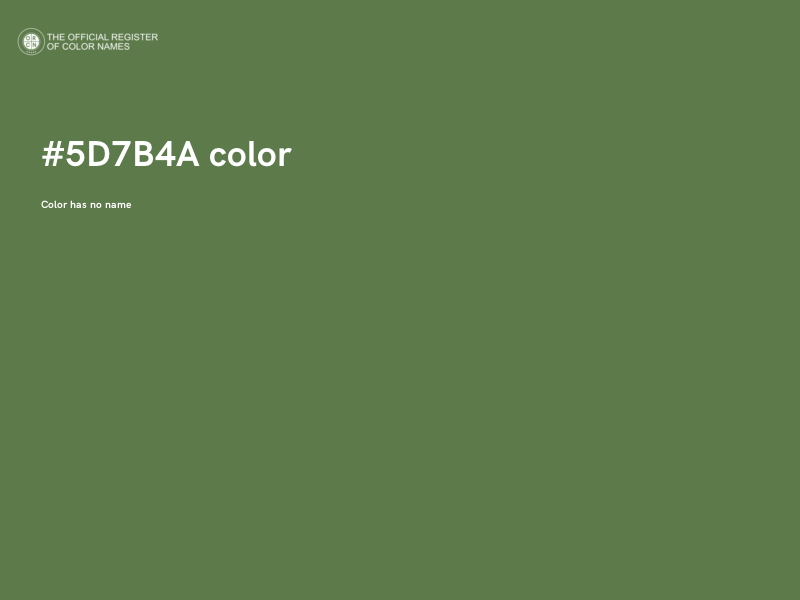#5D7B4A color image