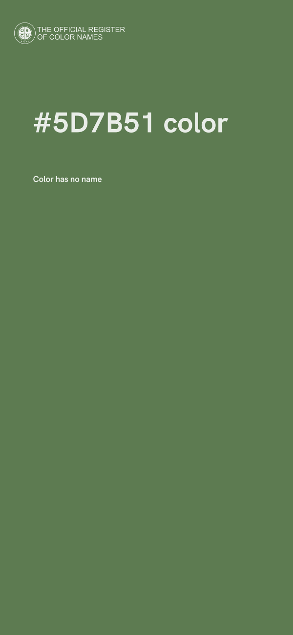 #5D7B51 color image