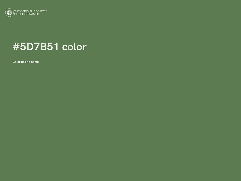 #5D7B51 color image