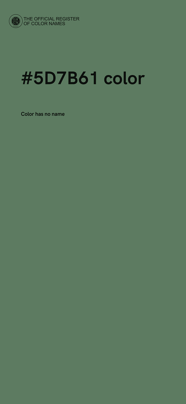 #5D7B61 color image