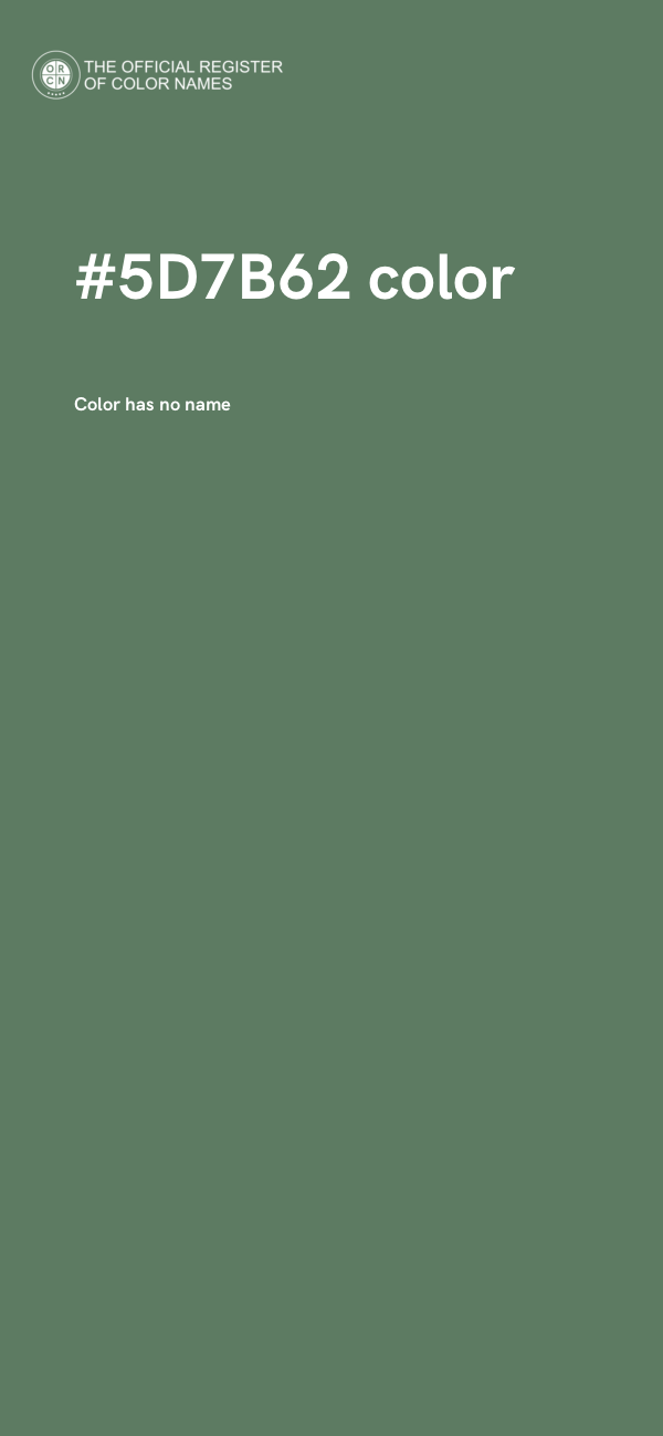 #5D7B62 color image