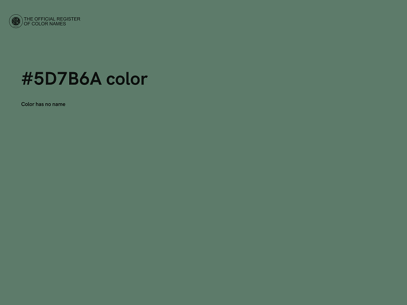 #5D7B6A color image