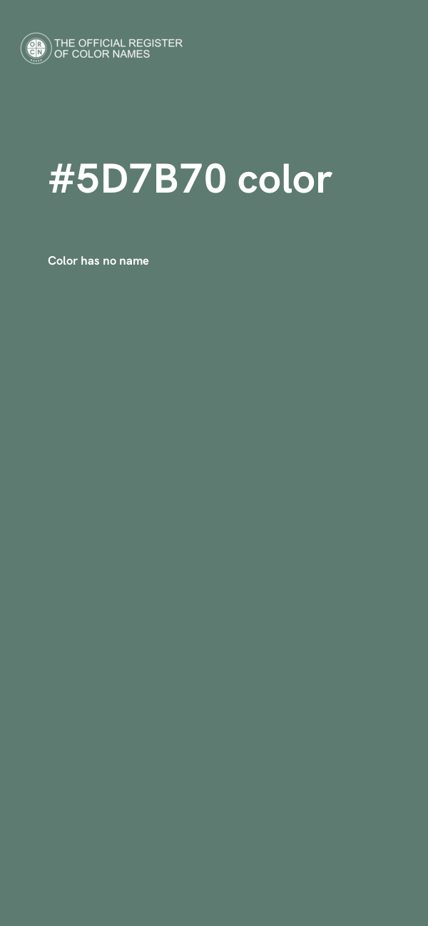 #5D7B70 color image