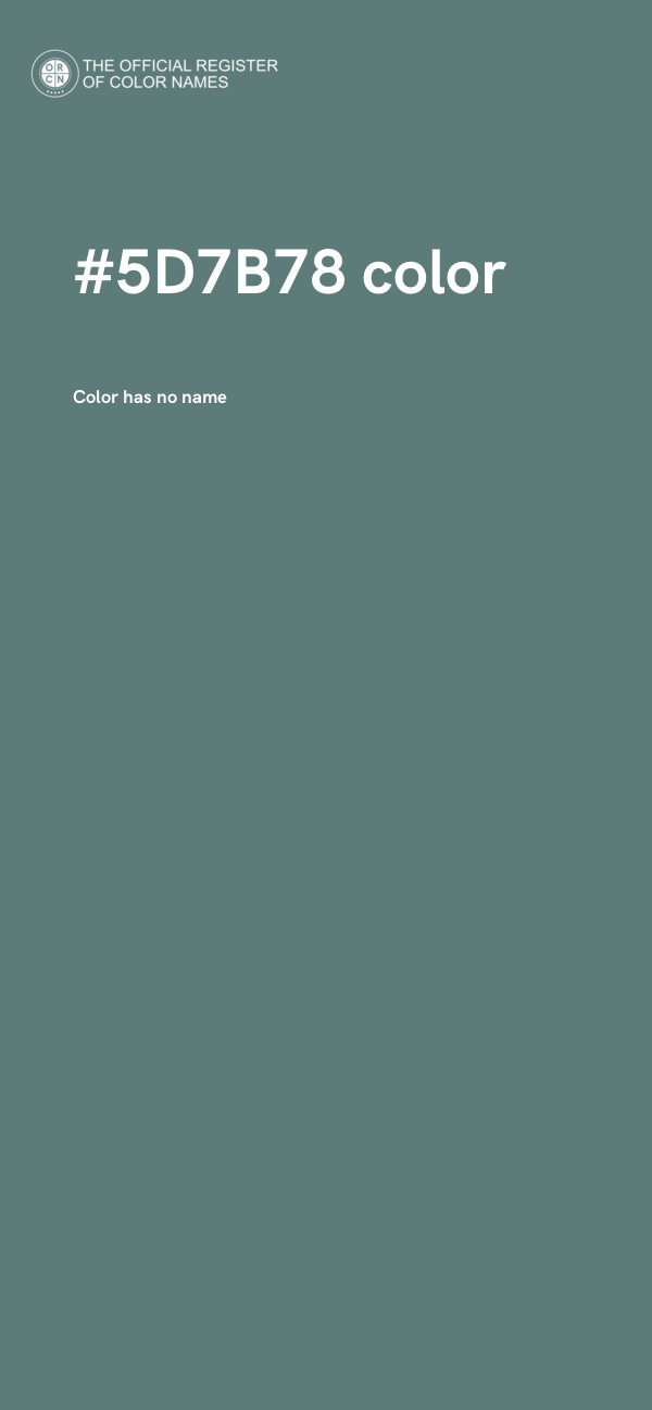 #5D7B78 color image