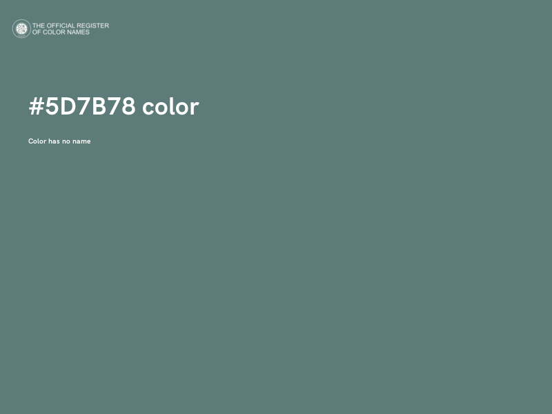 #5D7B78 color image