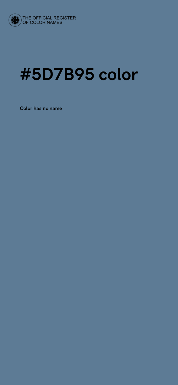 #5D7B95 color image