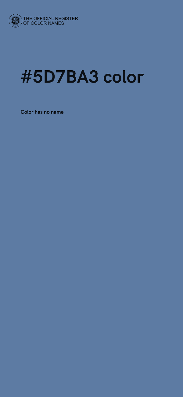 #5D7BA3 color image