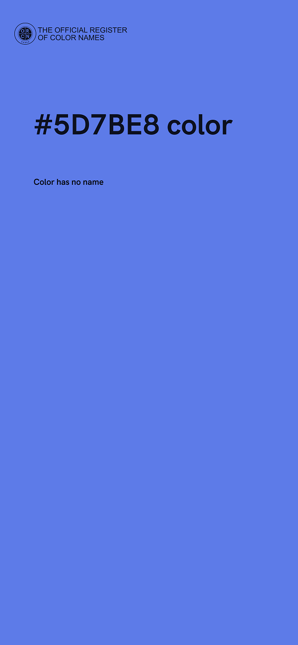 #5D7BE8 color image
