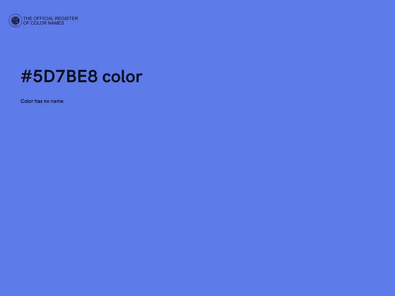#5D7BE8 color image