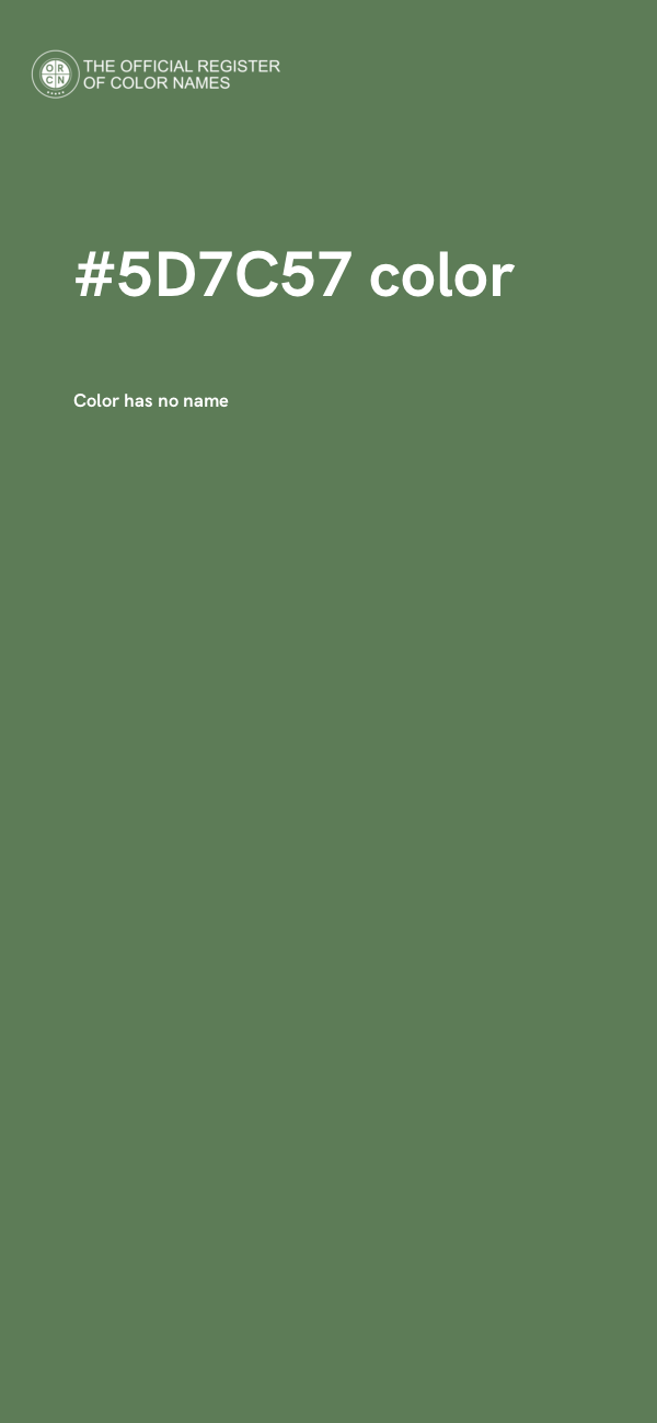 #5D7C57 color image