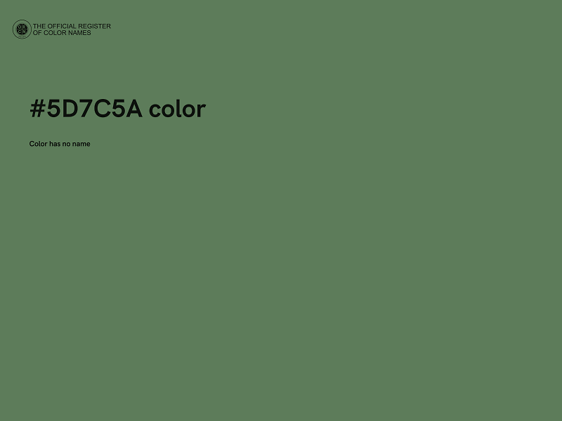 #5D7C5A color image