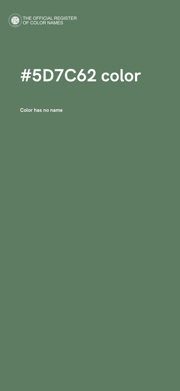 #5D7C62 color image