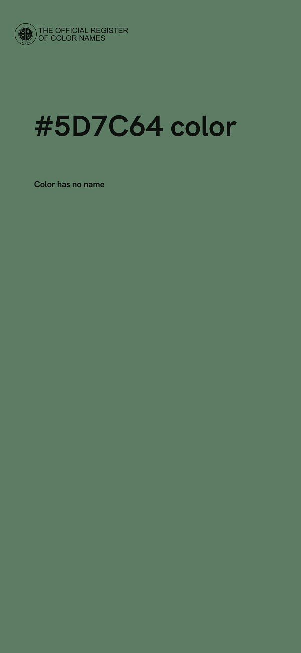 #5D7C64 color image
