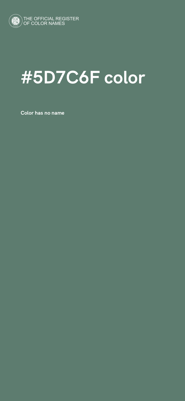#5D7C6F color image