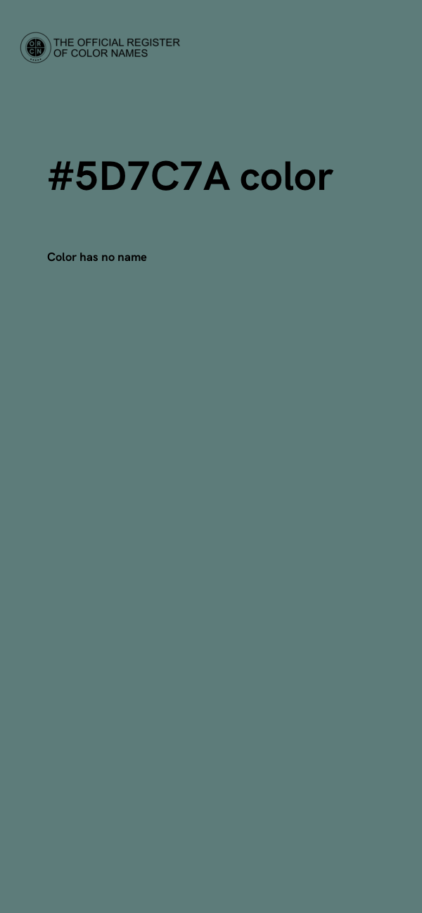 #5D7C7A color image