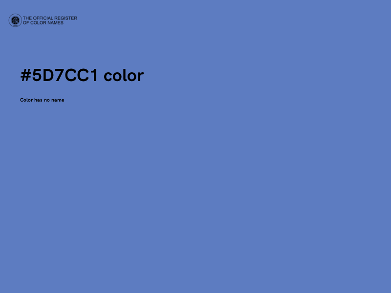 #5D7CC1 color image