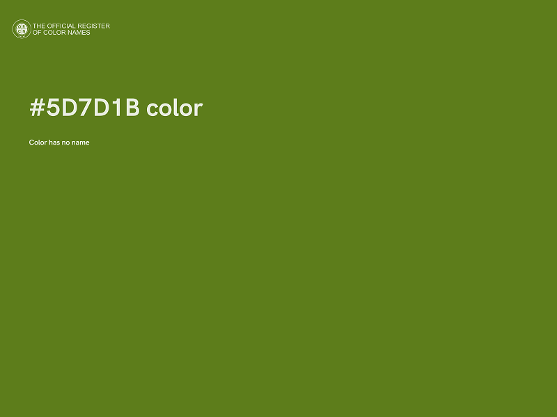 #5D7D1B color image
