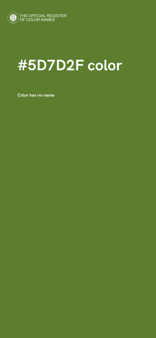 #5D7D2F color image