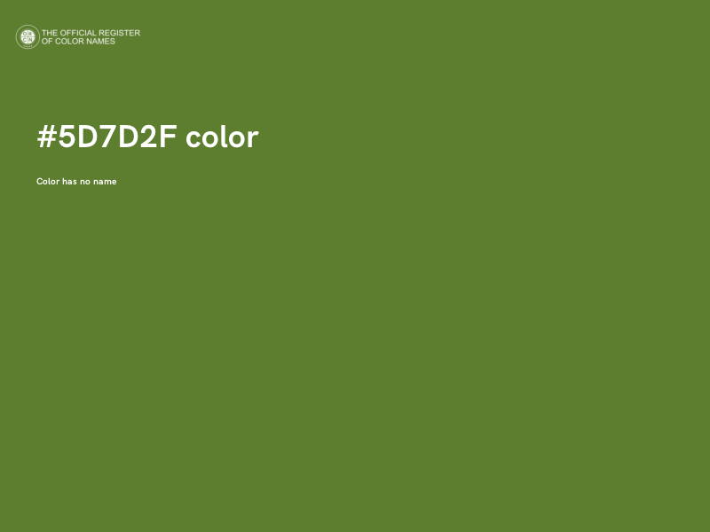 #5D7D2F color image