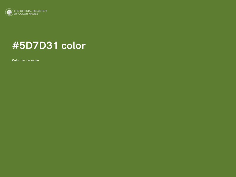 #5D7D31 color image