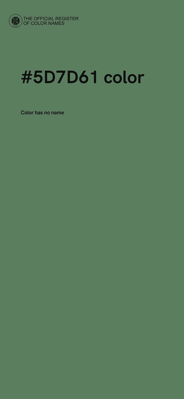 #5D7D61 color image