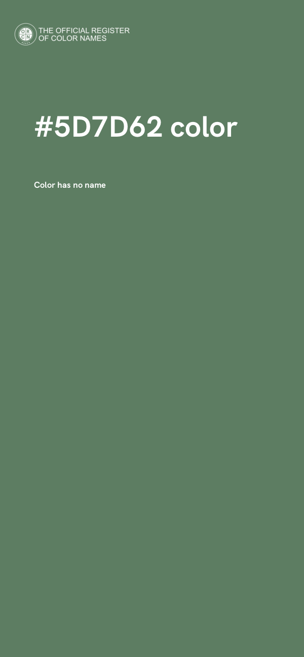 #5D7D62 color image
