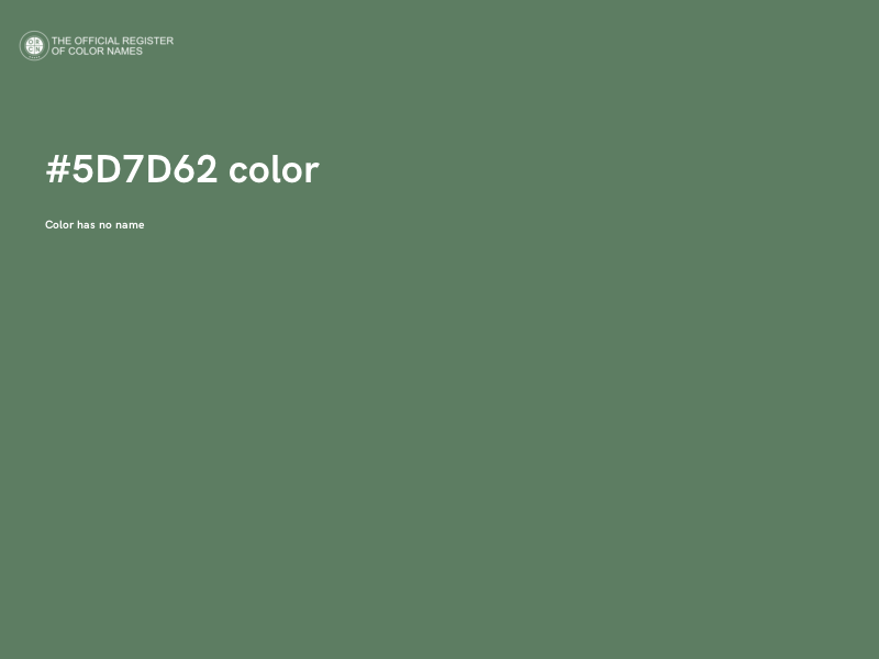 #5D7D62 color image