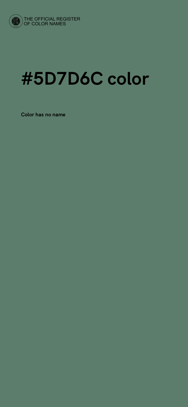#5D7D6C color image
