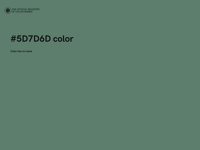 #5D7D6D color image