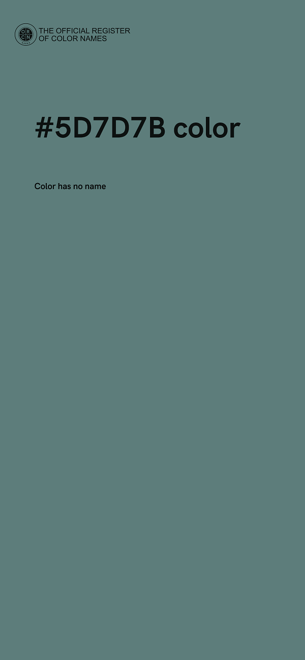 #5D7D7B color image