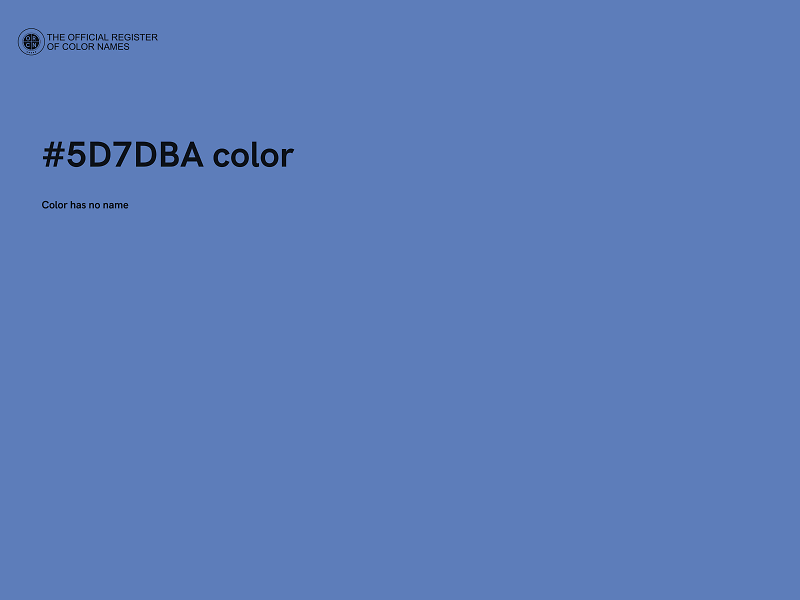 #5D7DBA color image