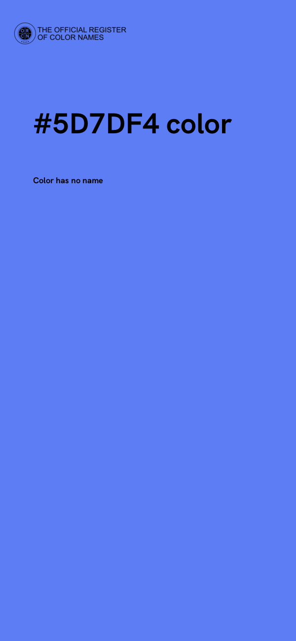 #5D7DF4 color image