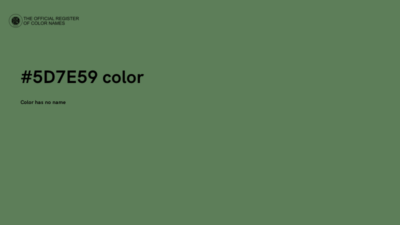 #5D7E59 color image