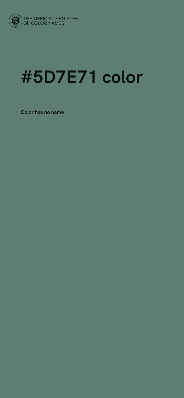 #5D7E71 color image