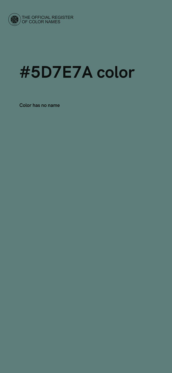#5D7E7A color image