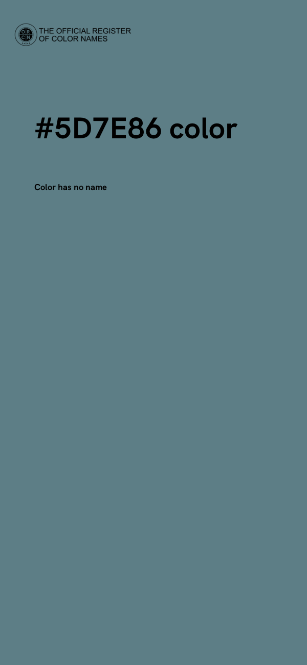 #5D7E86 color image