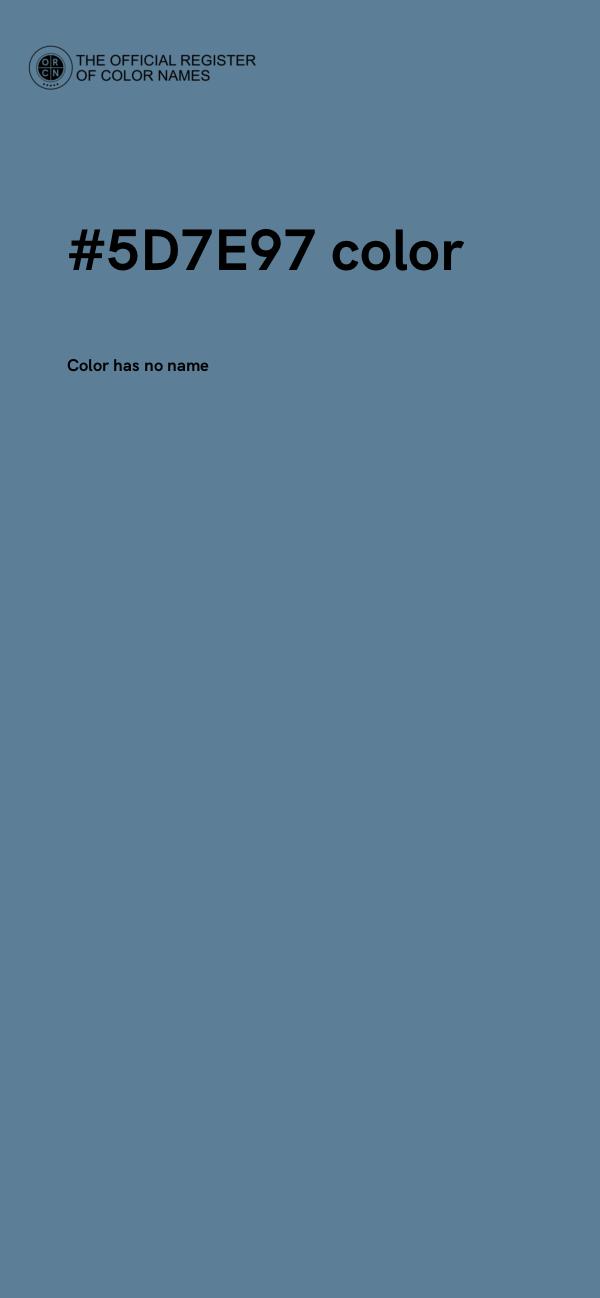 #5D7E97 color image