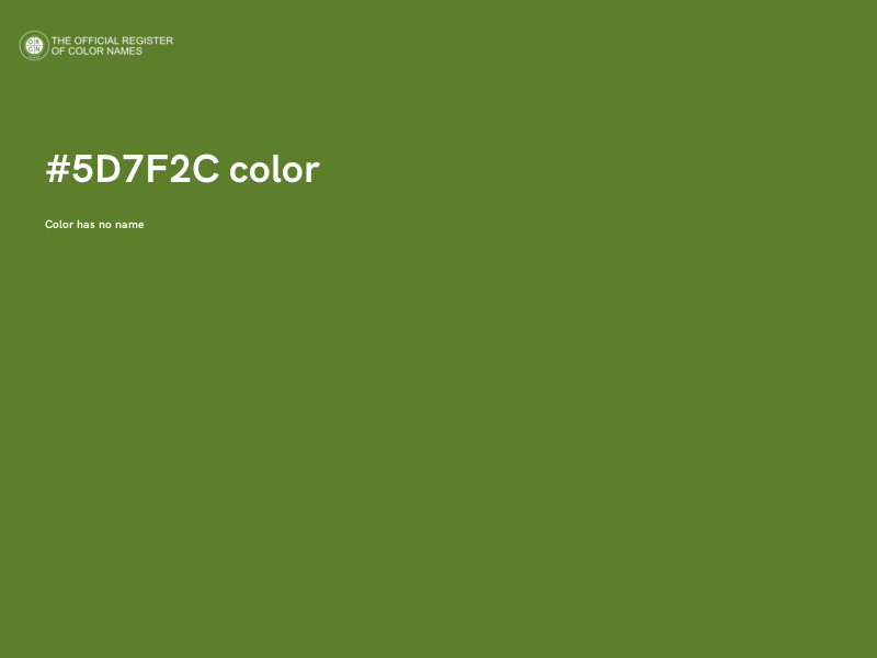 #5D7F2C color image