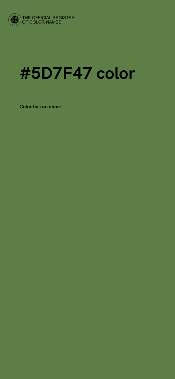 #5D7F47 color image